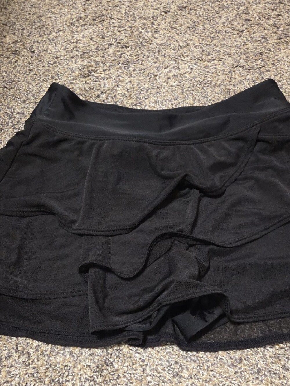 Black Ruffled Skort - Picture 4 of 5